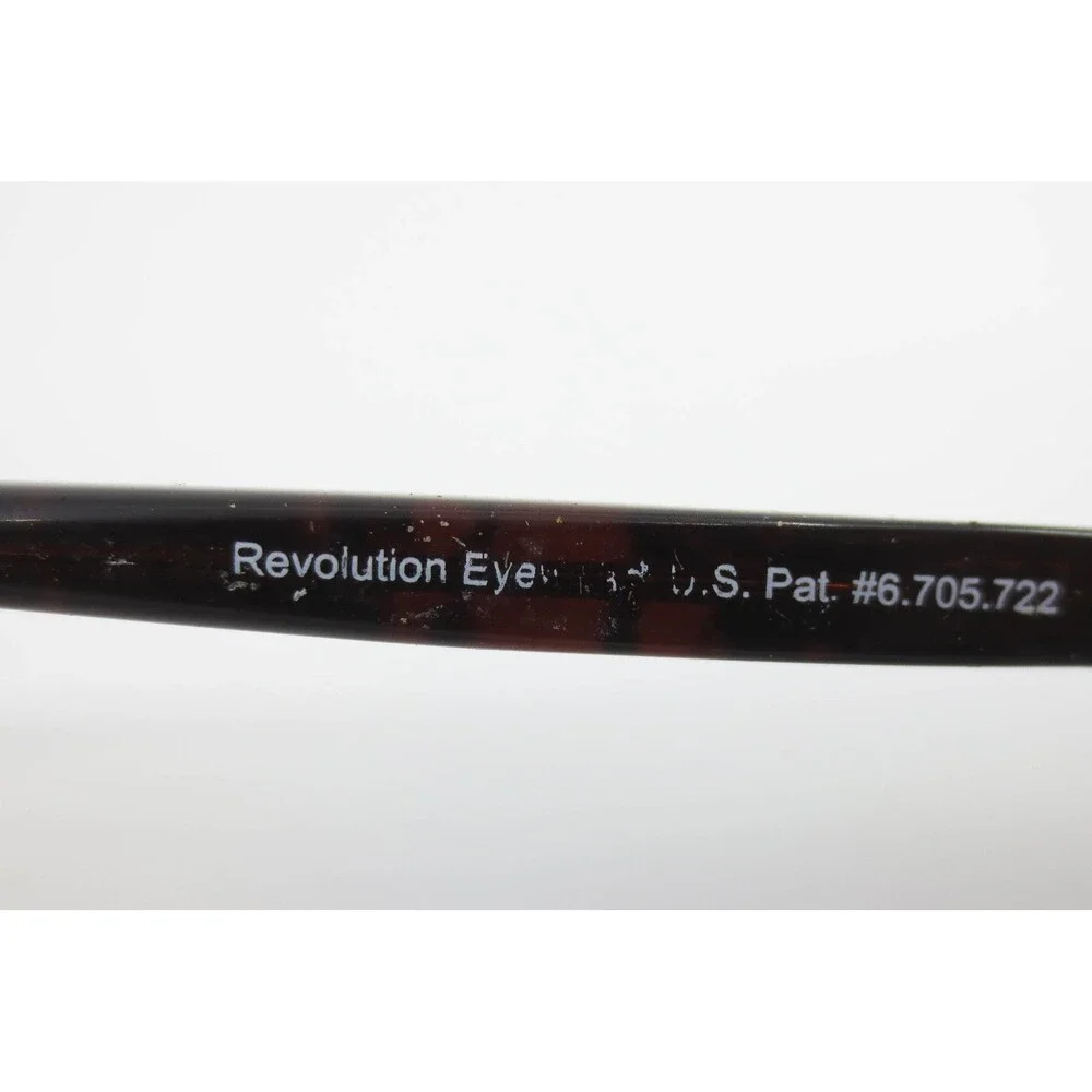 Revolution Eyewear Avon BUR Red Tortoise Rectangular Eyeglasses 52-16-135 35424